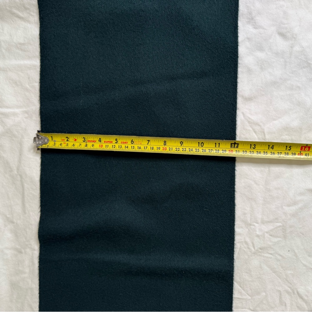 100% Baby Alpaca Forest Green Fringe Scarf Made in Peru Ultra Soft Winter Wrap - Picture 8 of 9